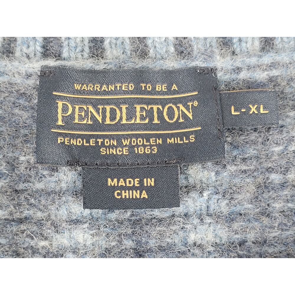 Pendleton Harding Graphic Wool Pullover Oversized… - image 7